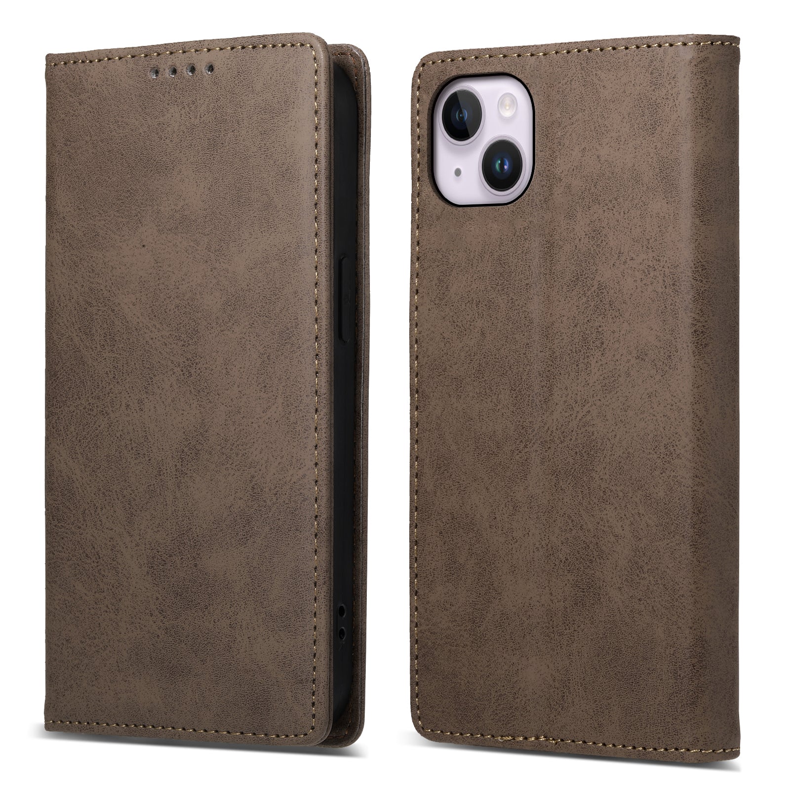 DF-05 For iPhone 14 RFID Blocking Wallet Stand Anti-collision Cover PU Leather Phone Case DF-05 For iPhone 14 RFID Blocking Wallet Stand Anti-collision Cover PU Leather Phone Case
